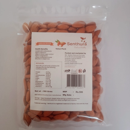 Californian Almonds - 500gm Retail pack-1