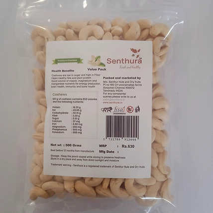 Premium Cashew - 500gm Retail pack-1