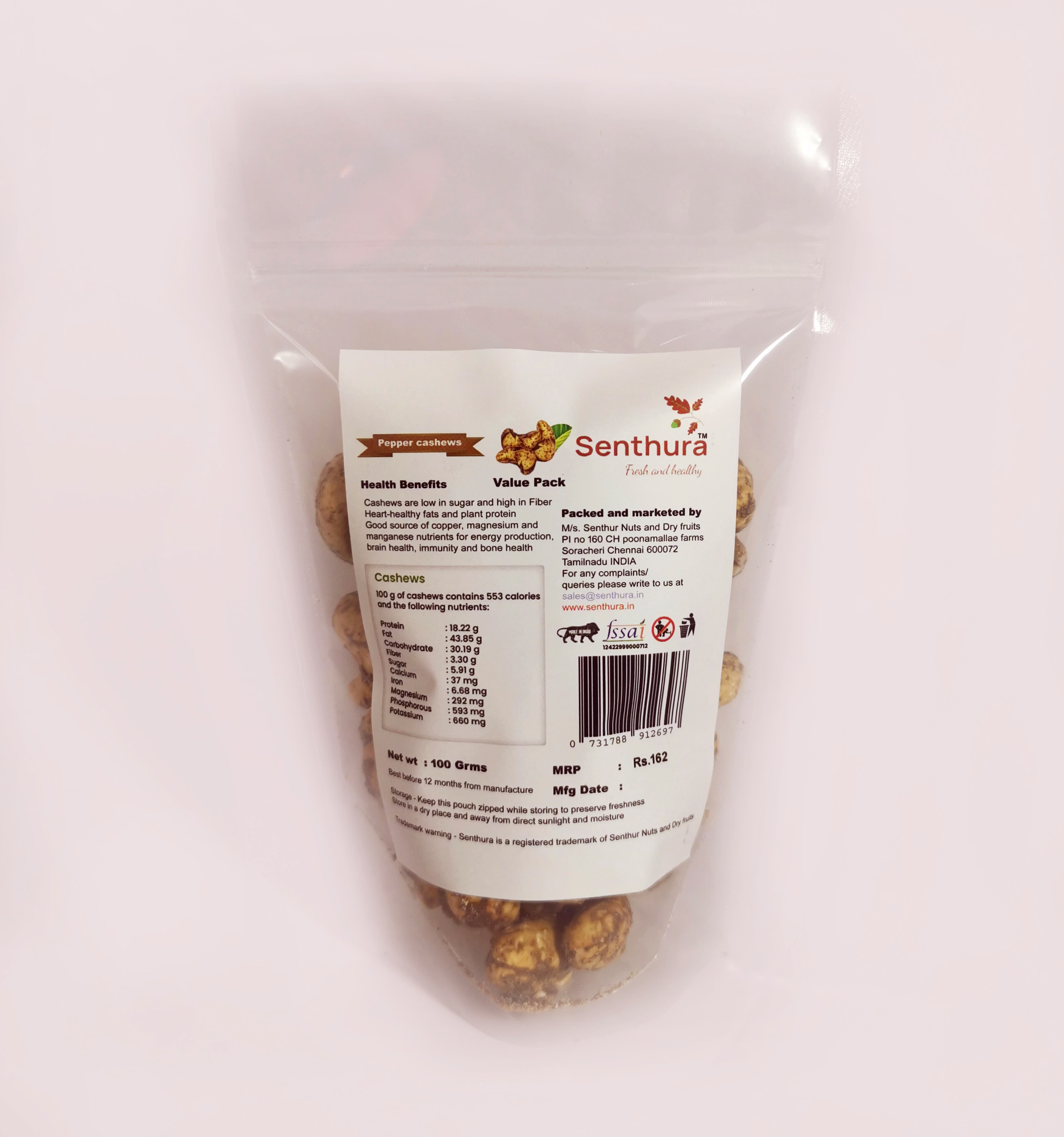 Pepper Cashew - 100gm Retail Pack image 2