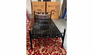 Sahni Metal Folding bed frame without mattress 6x3