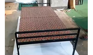 Sahni Folding Furniture 2 fold bed with mattress 6x3