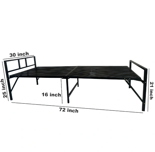 2 fold bed without mattress 6x2.5-1