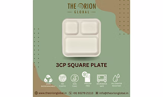 3-COMPARTMENT SQUARE MEAL TRAY