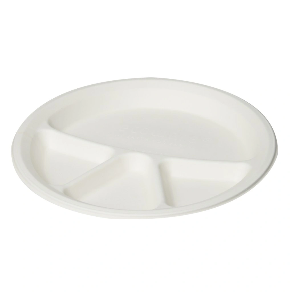 12&quot; 4-COMPARTMENT ROUND MEAL TRAY-2