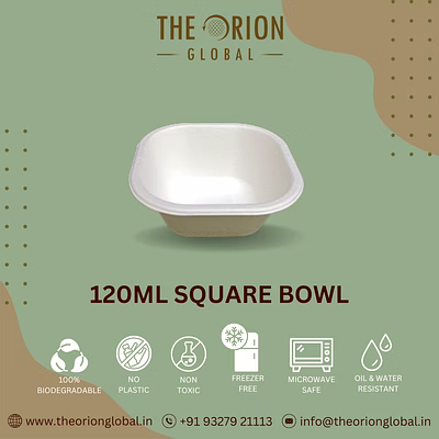 120 ml square bowl