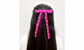 Lime By Manika Pink Pop Bow Clip - Dark Pink