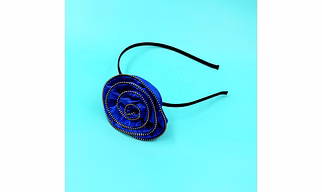 Lime By Manika Glam Rose Headband - Blue, Gold