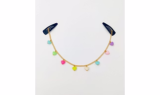 Lime By Manika Heart Beads Detailed Crown Chain