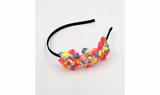 Lime By Manika Flower Power Headband - Pink, Orange, Blue