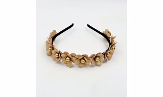 Lime By Manika Glam Flower Tiara Headband - Golden