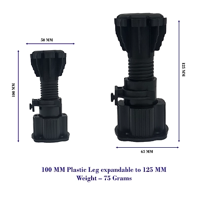 100 MM Adjustable Premium Plastic Leg-1