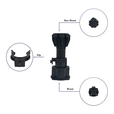 100 MM Adjustable Premium Plastic Leg-4