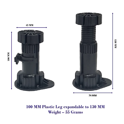100 MM Adjustable Economical Plastic Leg-TE_FUR_02