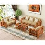 Country wood Sofa Set 3 seater+1Seater+1 seater-12462626