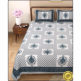 bluebell jaipuri bedsheet