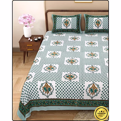 bluebell jaipuri bedsheet