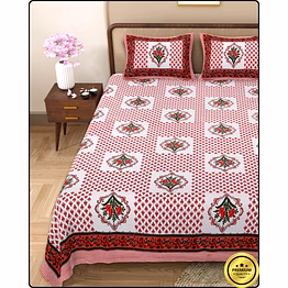 bluebell jaipuri bedsheet
