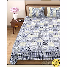 mosaic art jaipuri bedsheet