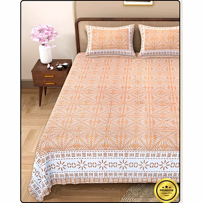 chevron jaipuri bedsheet