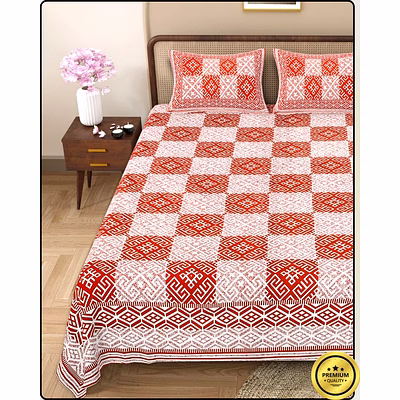 greek key jaipuri bedsheet