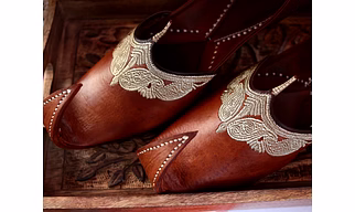 Royal King Style Mojari, Ancient Silver Work For treditional