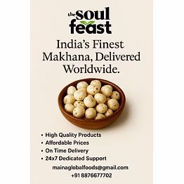 maina global foods makhana exporter plain fox nuts / makhana / euryale ferox for export