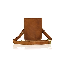 Full Flap Leather Shoulder Bag