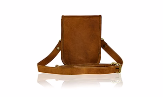Full Flap Leather Shoulder Bag