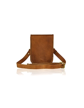 Full Flap Leather Shoulder Bag