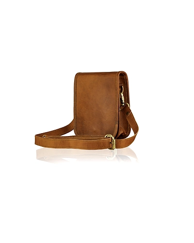 Full Flap Leather Shoulder Bag-1