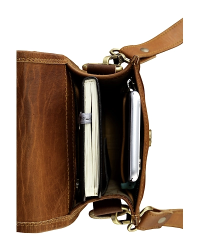 Full Flap Leather Shoulder Bag-3