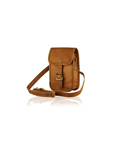 Half Flap Carnival Leather Pocket Bag-1