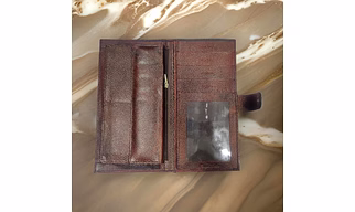 Leather passport cover