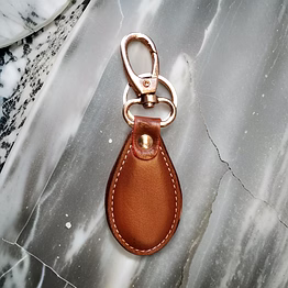 leather key ring keychain