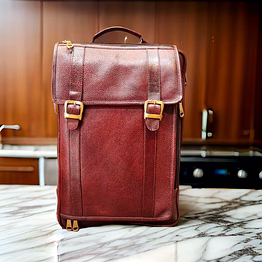 leather laptop back pack 4 in 1