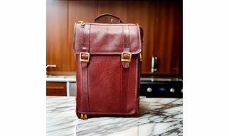 Leather laptop back pack 4 in 1