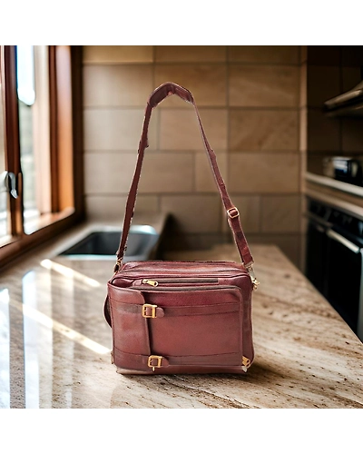 Leather laptop back pack 4 in 1-1
