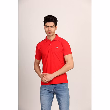 Sparrow Polo Neck Solid T-Shirts-4