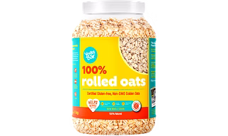 100% Rolled Oats 1kg Jar