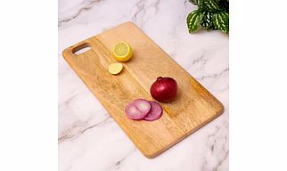 Mango Wood Cutting Board, 14 x 8 x 0.5 Inch, Brown