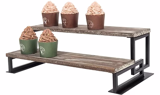 Rectangular Cupcake Perch Stand, 16.75 Inch