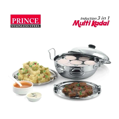 3 IN 1 Induction bottom multi kadai-12473084