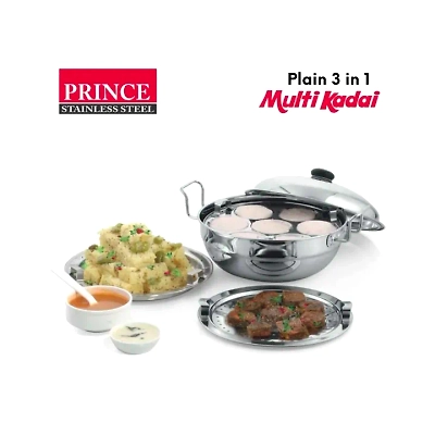 3 IN 1 Plain bottom multi kadai-1
