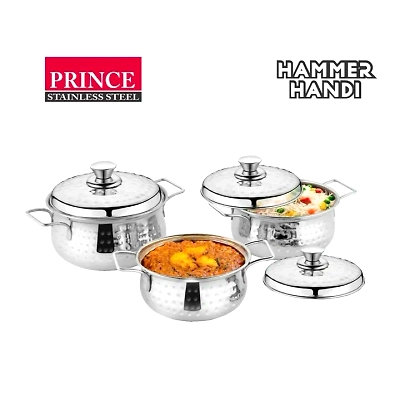 3 Pcs Hammered handi-12474234