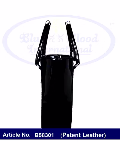 Black Patent Leather Handbag for Women-1