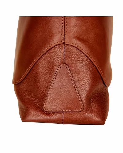 Brown NDM Leather Handbag for Women-4
