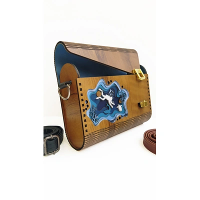 Artistic Wooden Purse