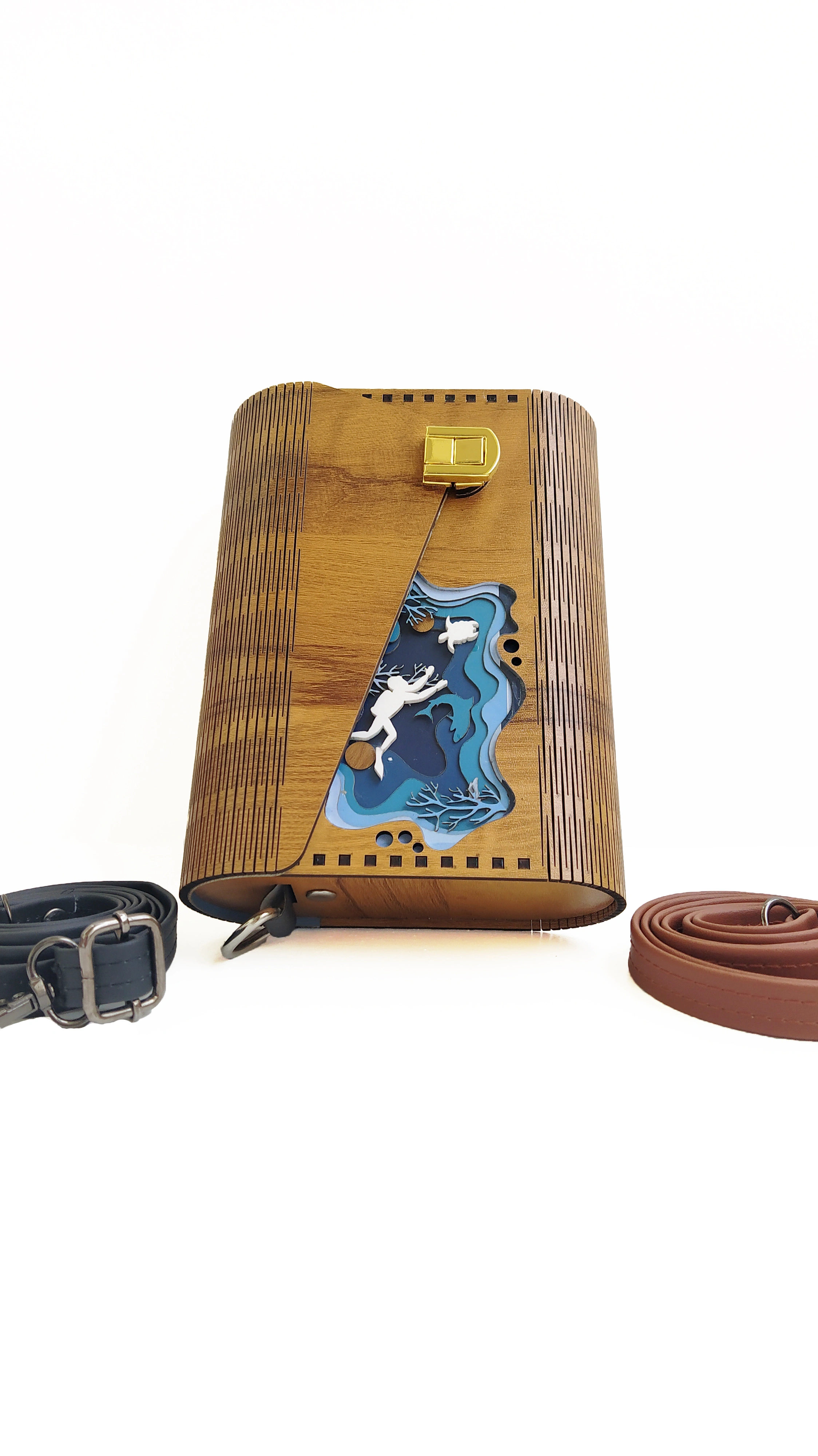 Artistic Wooden Purse-1