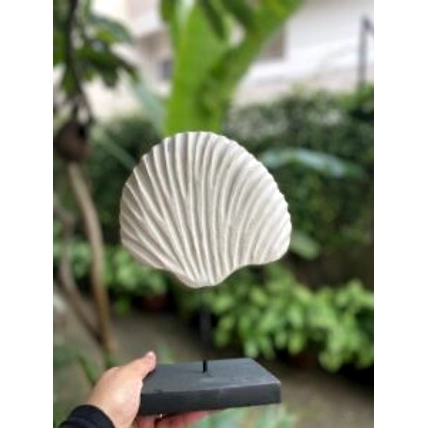 Rustic White Coral Shell Tabletop Accent-1
