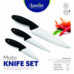 kusoom kitchen knife set 3pcs